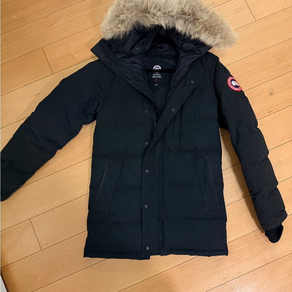Canada Goose Black Ski Jacket/ Parka with Fur Hood